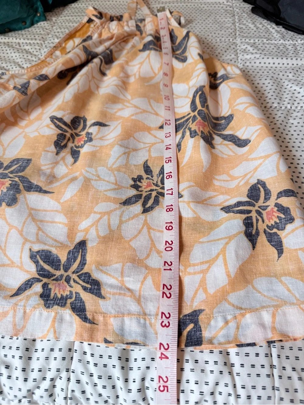 Tommy Bahama Reversible Linen Floral Halter Top | Size M